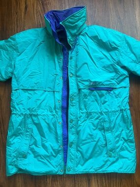 Vintage 1989 CB Sports Ski Jacket 🏂💜🩵 | Retro Teal & Purple Colorblock